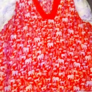 NWOT Maeve Anthropologie Elephant Sleeveless Blouse